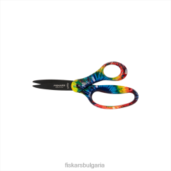 инструмент Fiskars големи детски ножици (6 инча) боя за вратовръзка на дъгата 8V6H637