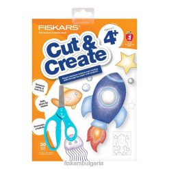 инструмент Fiskars тетрадка за занимания и детски ножици с тъп връх 5 инча (4+ години) 8V6H665